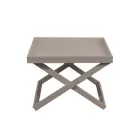 Square Aluminium Outdoor Coffee Table with Removable Tray - Vander Viadurini