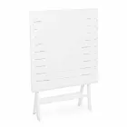 Square Folding Outdoor Coffee Table in Painted Aluminium - Hunt Viadurini