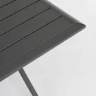 Square Folding Outdoor Coffee Table in Painted Aluminium - Hunt Viadurini
