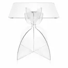 Design square coffee table, in transparent PMMA Laives Viadurini
