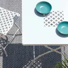 Square Folding Outdoor Table in Galvanized Steel Made in Italy - Selvaggia Viadurini