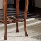 Rectangular Lounge Coffee Table with Beech Legs Made in Italy - Ermes Viadurini