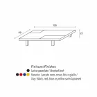 Contemporary rectangular coffee table with iris removable embedded trays Viadurini