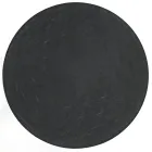 Round Coffee Table with Steel Base and Glass Top Made in Italy - Alisea Viadurini