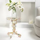 Round coffee table diameter 36 cm Janis multicolor design, made in Italy Viadurini