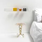 Round coffee table diameter 36 cm Janis multicolored design, made in Italy Viadurini