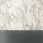 Sofa Side Coffee Table in Smoked Glass and Round Ceramic Top - Random Viadurini