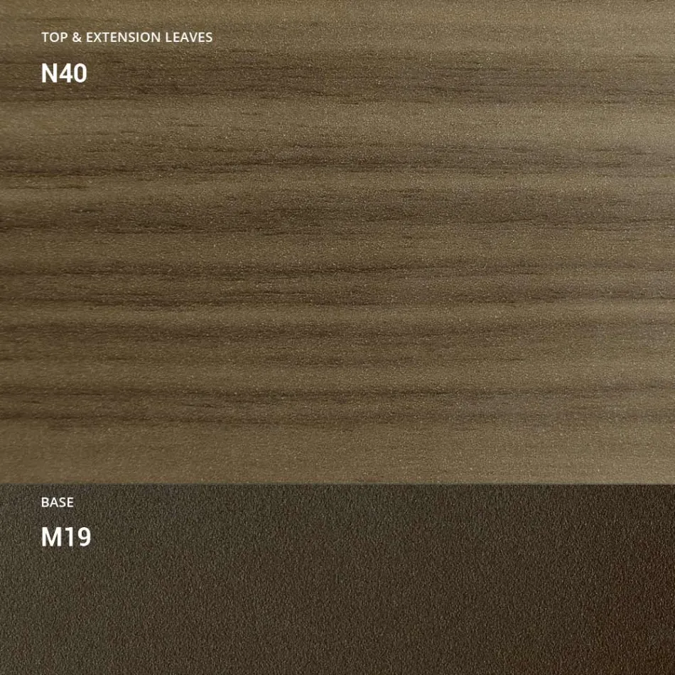 Transformable Coffee Table in Metal and Wood Made in Italy - Veneris Viadurini