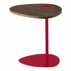 Lounge Coffee Table in Metal and Wooden Top, Luxury Design - Yassine Viadurini