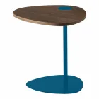 Lounge Coffee Table in Metal and Wooden Top, Luxury Design - Yassine Viadurini