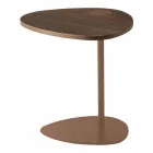 Lounge Coffee Table in Metal and Wooden Top, Luxury Design - Yassine Viadurini