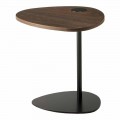 Lounge Coffee Table in Metal and Wooden Top, Luxury Design - Yassine