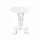 White round coffee table diameter 36cm modern design Janis, made in Italy Viadurini