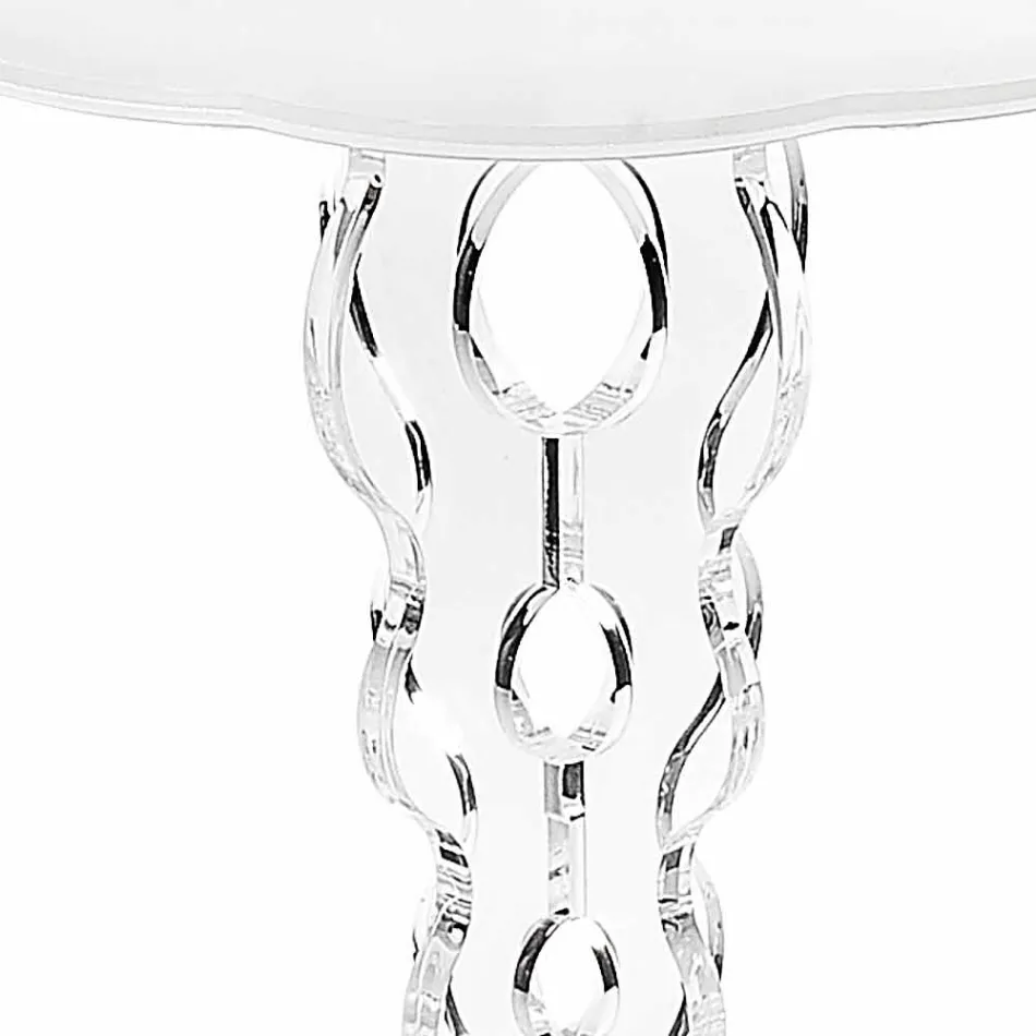 White round coffee table diameter 36cm modern design Janis, made in Italy Viadurini