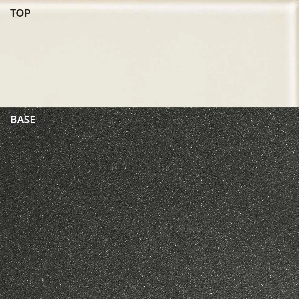 Round Coffee Table Boat Shape in Metal and Etched Glass - Boarding Viadurini