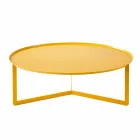 Round Coffee Table for Outdoor Lounge in Metal of Various Colours - Stephane Viadurini