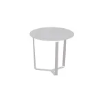 Round Outdoor Coffee Table in Epoxy Powder Coated Aluminium - Mitch Viadurini