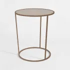 Round Coffee Table for Modern Lounge in Colored Metal Made in Italy - Raphael Viadurini