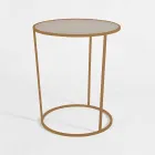 Round Coffee Table for Modern Lounge in Colored Metal Made in Italy - Raphael Viadurini
