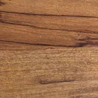 Round Coffee Table in Recycled Wood and Steel White or Grey - Genoveffa Viadurini