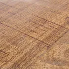 Round Coffee Table in Recycled Wood and Steel White or Grey - Genoveffa Viadurini