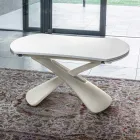 Transformable Coffee Table in Metal and Glass Lounge Table - Giordano Viadurini