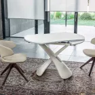 Transformable Coffee Table in Metal and Glass Lounge Table - Giordano Viadurini