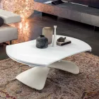 Transformable Coffee Table in Metal and Glass Lounge Table - Giordano Viadurini