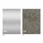 Modern Transformable Coffee Table with Mortar Effect Top Made in Italy - Salomon Viadurini