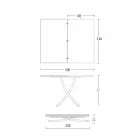 Modern Transformable Coffee Table in Graphite Metal and Wood Top - Sistocle Viadurini