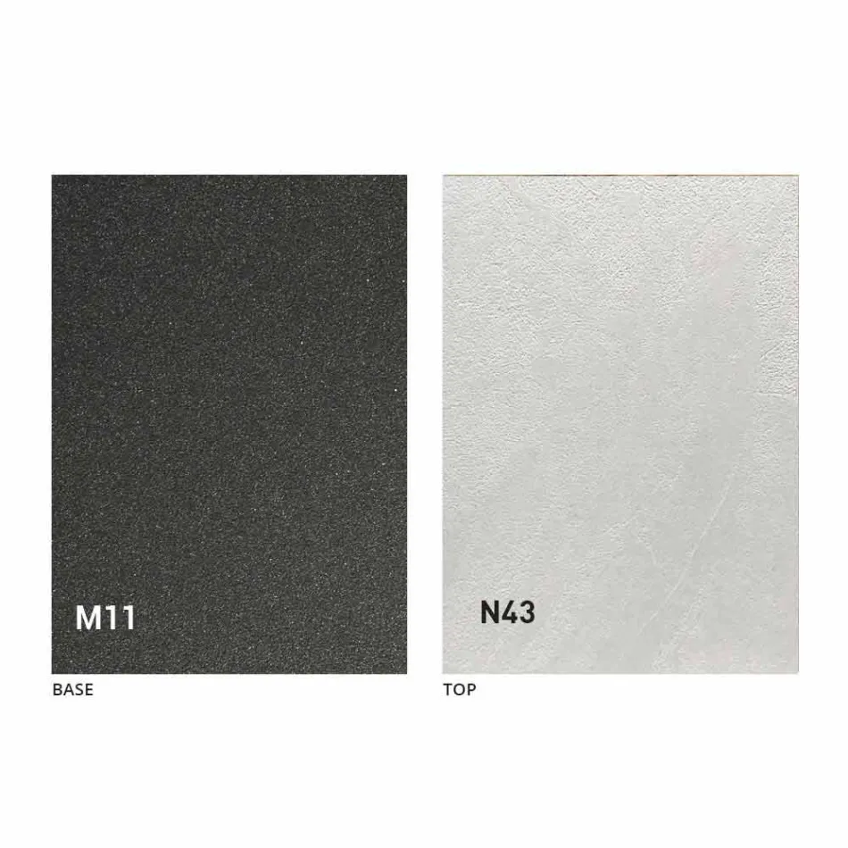 Modern Transformable Coffee Table in Graphite Metal and Wood Top - Sistocle Viadurini