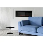 Eero Saarinen Tulip Coffee Table H 39 with Black Liquid Laminate Top Made in Italy - Scarlet Viadurini