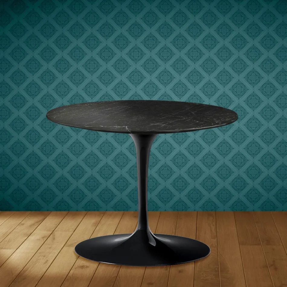 Eero Saarinen Tulip Coffee Table H 41 in Somnia Ceramic Made in Italy - Scarlet Viadurini