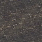 Tulip Saarinen Oval Coffee Table H 41 in Noir Desire Made in Italy Ceramic - Scarlet Viadurini