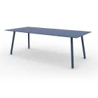 220x100 cm Outdoor Aluminium Table in Different Finishes - Resplendent Viadurini