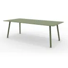 220x100 cm Outdoor Aluminium Table in Different Finishes - Resplendent Viadurini