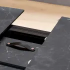 Extendable Barrel Table to 170 cm in Stratified HPL - Convivio Viadurini