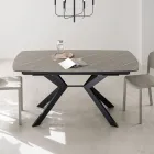 Extendable Barrel Table to 240 or 280 cm in HPL and Metal - Present Viadurini