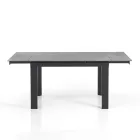Extendable table to 180 cm in White Marble Finish - Brotola Viadurini