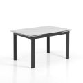 Extendable table to 180 cm in White or Grey Marble Finish - Brotola