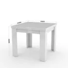 Sustainable Wood Extendable Table to 180 cm - Perro Viadurini