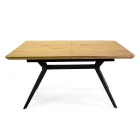 Extendable Table 180 cm in MDF Wood Effect with Embossed Grain - Foam Viadurini
