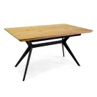 Extendable Table 180 cm in MDF Wood Effect with Embossed Grain - Foam Viadurini