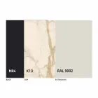 Extendable Dining Table to 2.8 m in Ceramic and Metal Legs - Paoluccio Viadurini