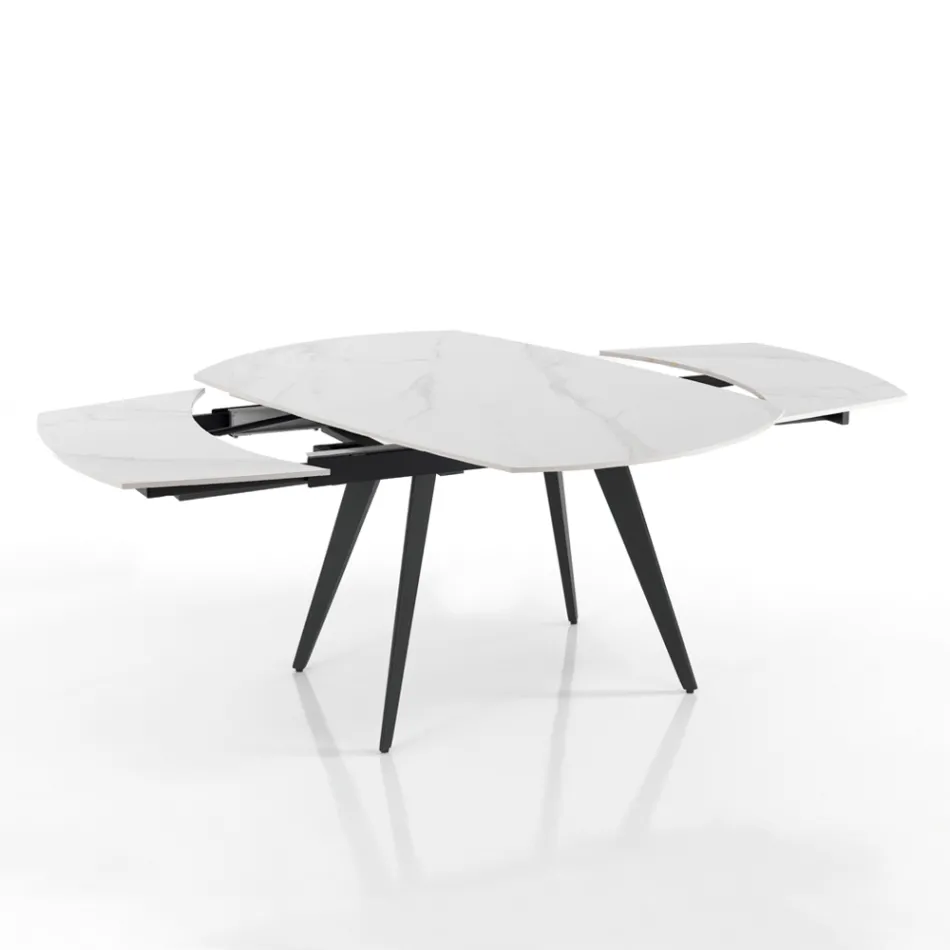 Extendable Table to 200 cm with Swivel Opening - Butego Viadurini
