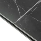 Extendable Table 200 cm in Metal and Synthetic Stone - Underwater Viadurini