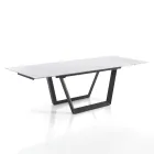 Extendable Table to 240 cm in Grey Steel - Bonito Viadurini