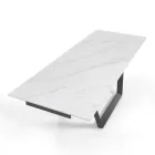 Extendable Table to 240 cm in Grey Steel - Bonito Viadurini