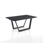 Extendable Table to 240 cm in Grey Steel - Bonito Viadurini