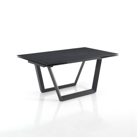Extendable Table to 240 cm in Grey Steel - Bonito Viadurini